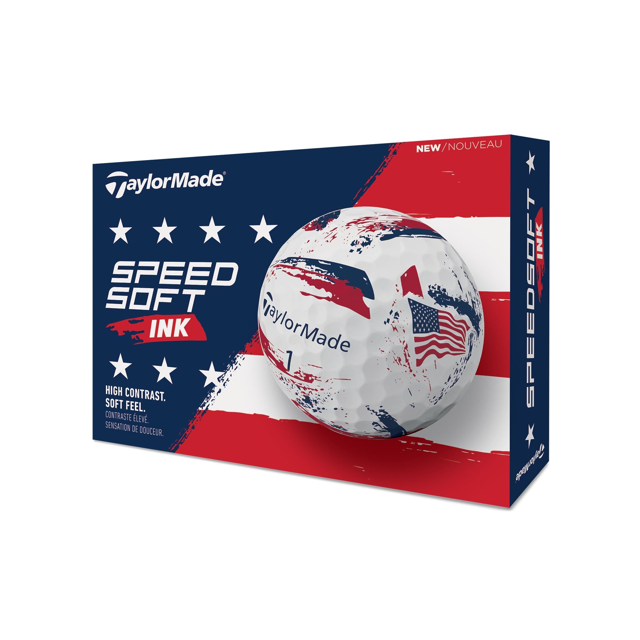 TaylorMade SpeedSoft Golf Balls, Maximum Distance with Ultra-Soft Feel, Perfect for Off The Tee and Around The Green