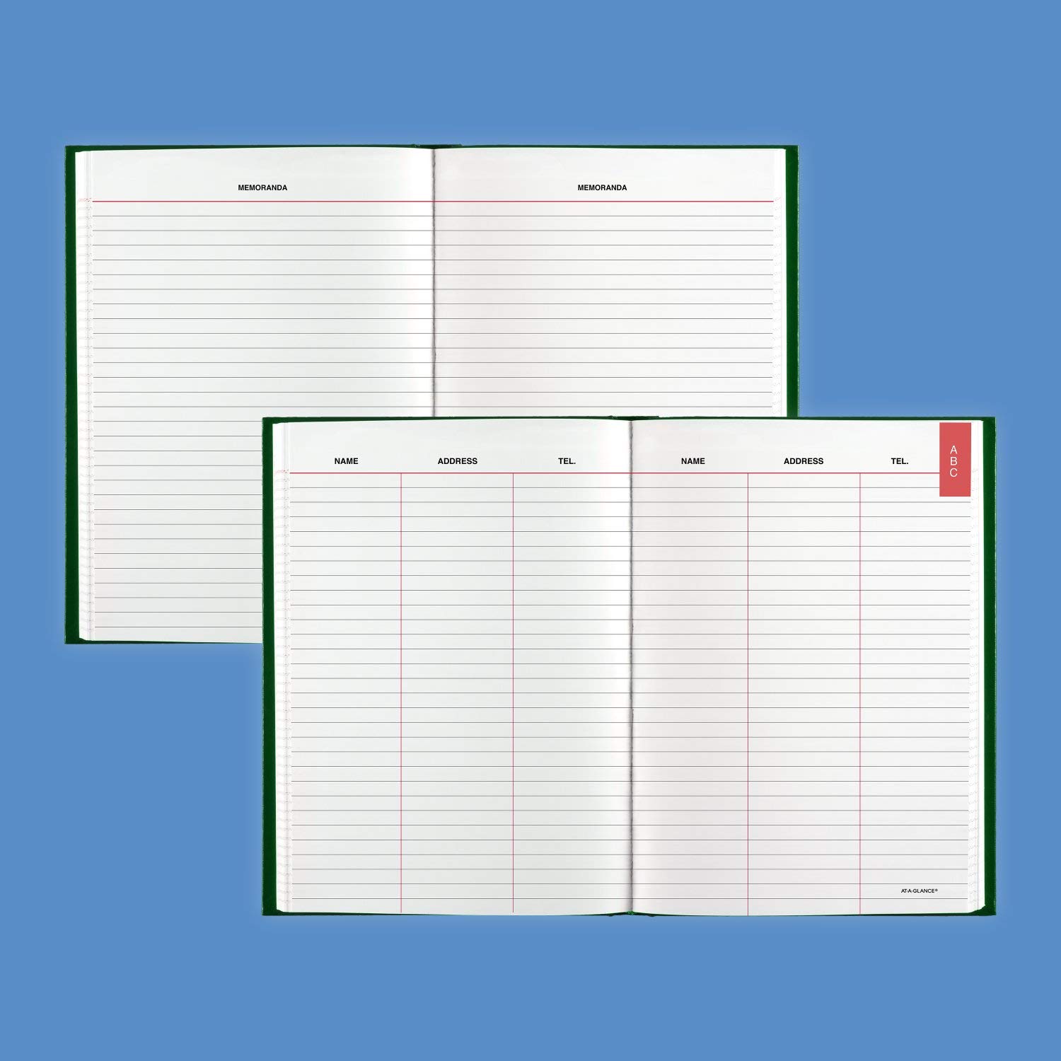 AT A GLANCE 1PK Standard Diary Daily Reminder Book, 2023 Edition Medium College Rule Red Cover 8 25 X 5 75 201 S