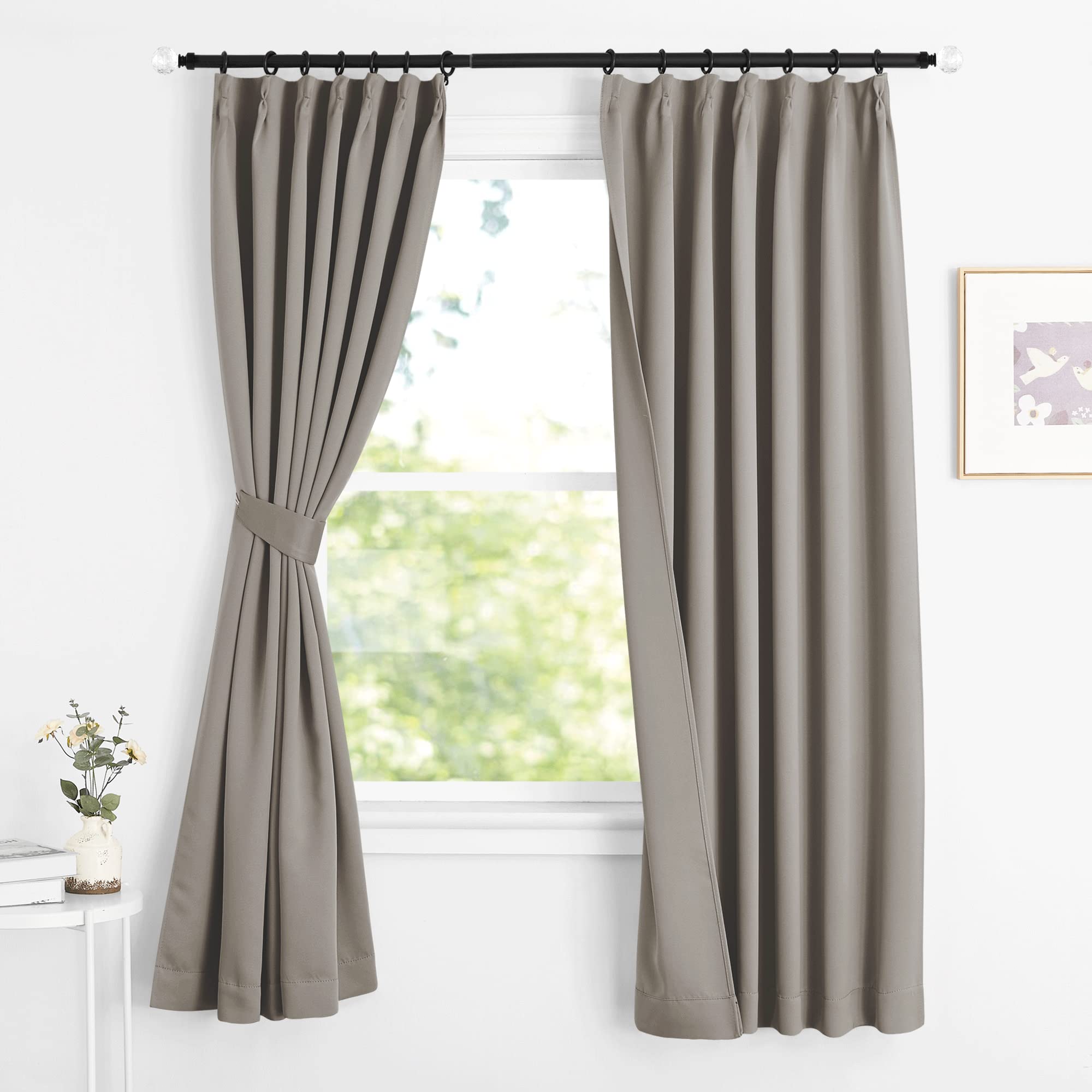 Amazon｜NICETOWN 1級遮光 断熱 防音 防寒 カーテン 幅100cm丈