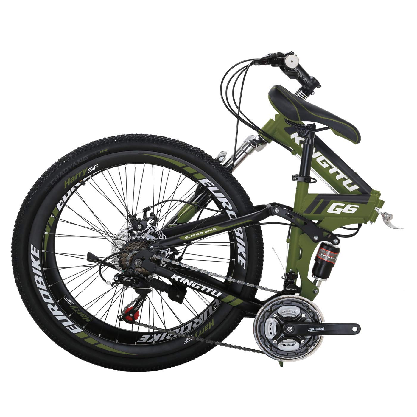 Buy Full Suspension Folding ain Bike 21 Speed Unisex Adult Folding Bike