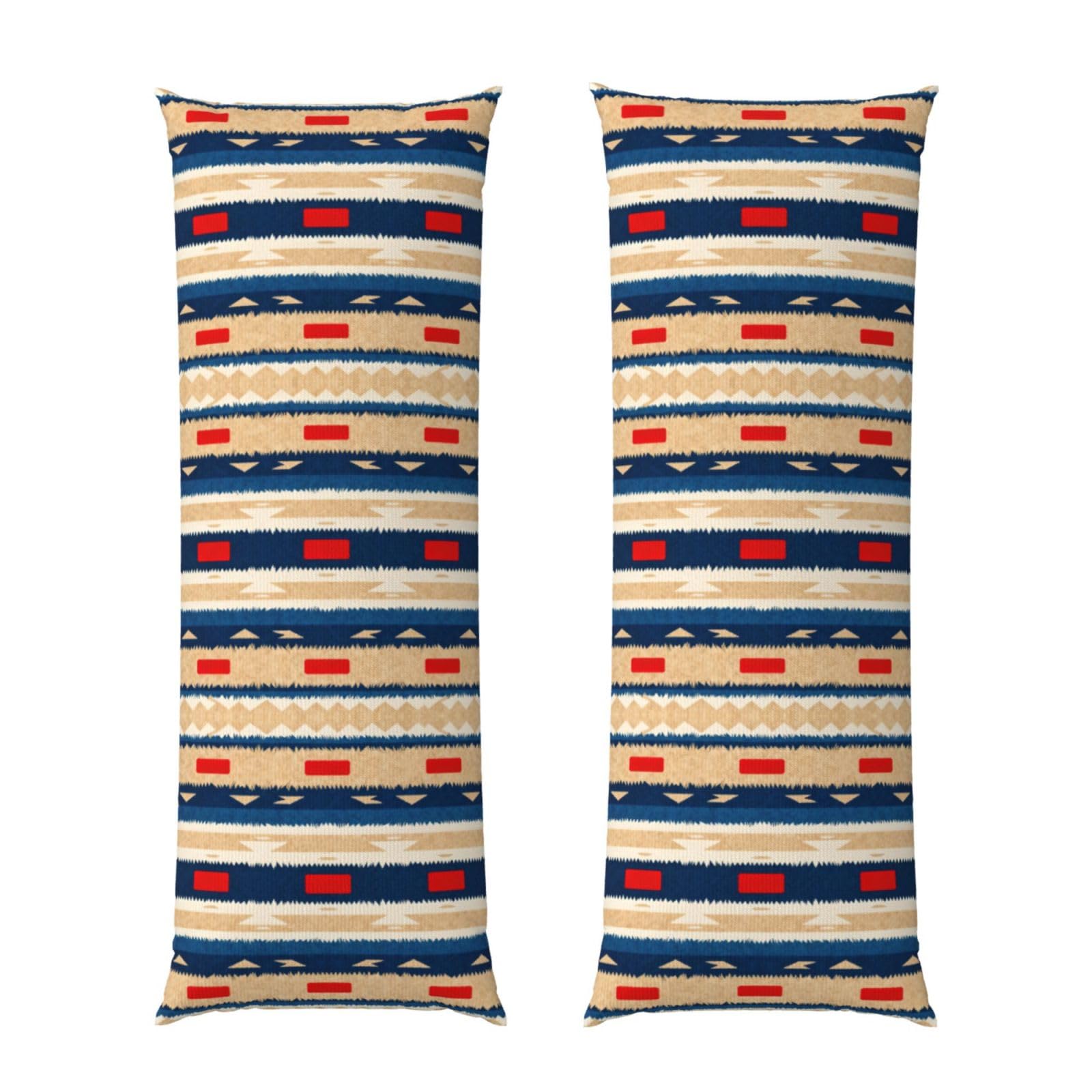 Tribal style Body Pillowcase 20x60-Ultra Soft Plush Long Pillow Cover with Hidden Zip for Sleeping