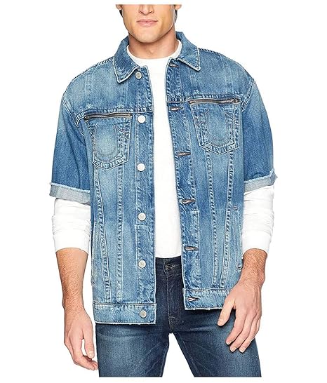 jean jacket with short sleeves