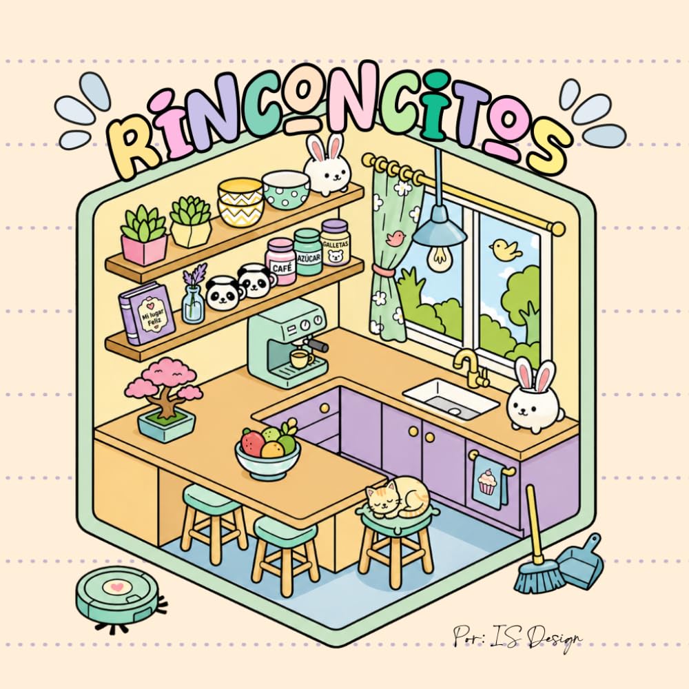 Rinconcitos: Un libro para colorear para adultos inspirado en espacios acogedores, calma y bienestar.