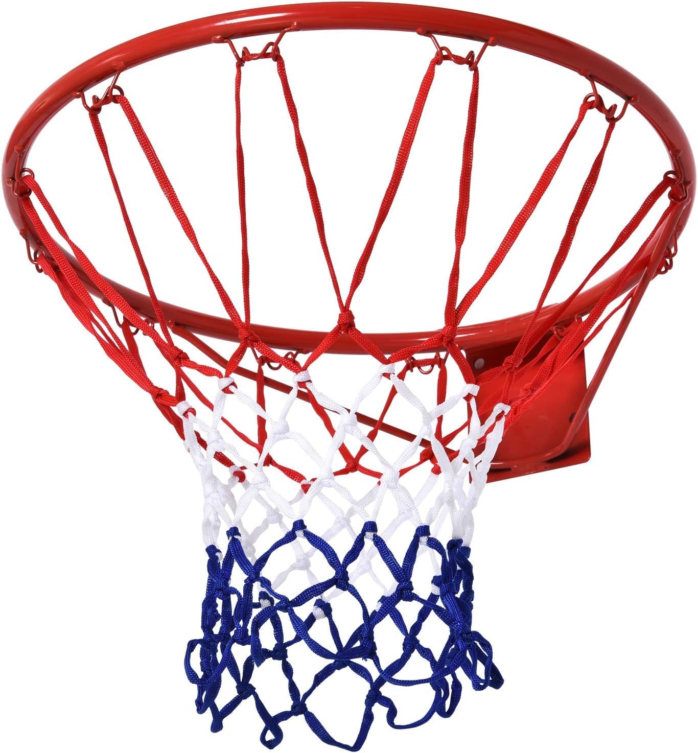 Canestro Basket da Muro in Ferro con Rete in Nylon per Esterno e Interno, 46cm Canestro Regolamentare Basket Ring Rosso 46cm Edizione 2024 Palmitessa