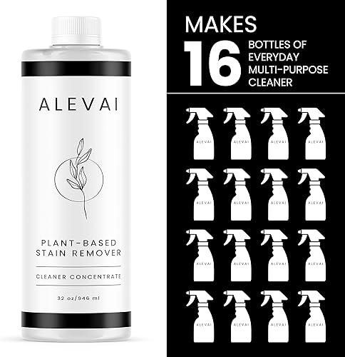 Miniatura 10 de Concentrado removedor de manchas multiusos  Limpiador enzimático a base de plantas  Hace 8 botellas de limpiador multiusos  Limpia alimentos, grasa,