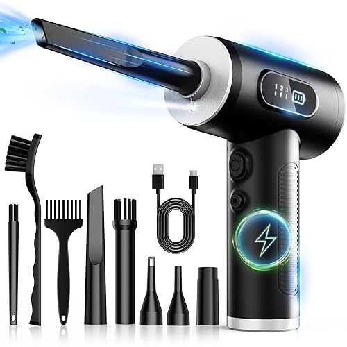 Compressed Air Duster-3 Gear Adjustable (Black)