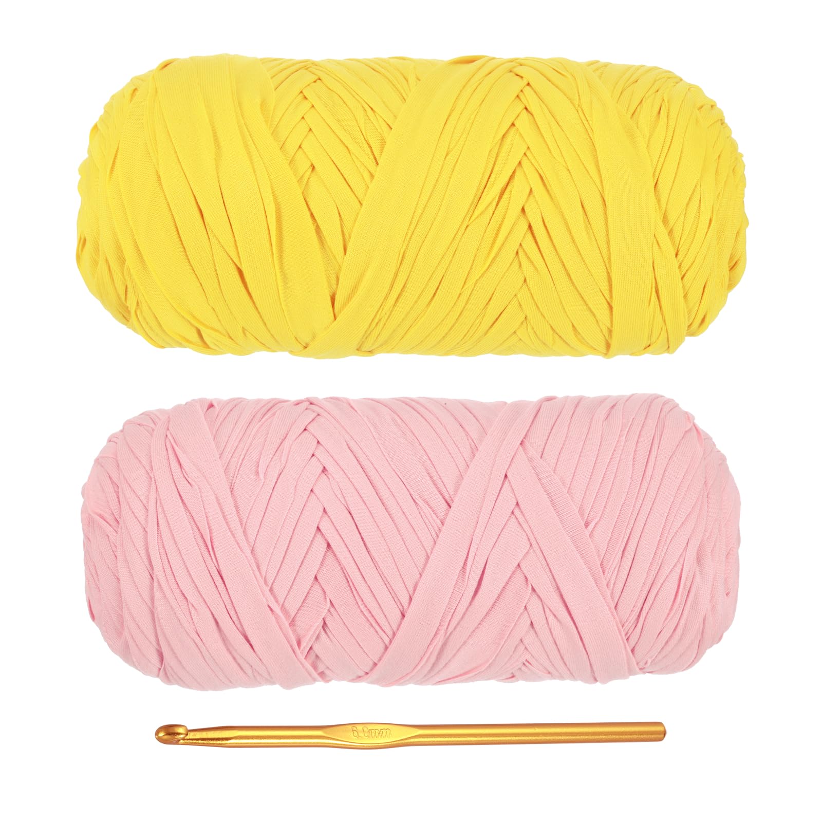 PATIKIL T-Shirt Yarn for Crocheting with 1 Crochet Hook
