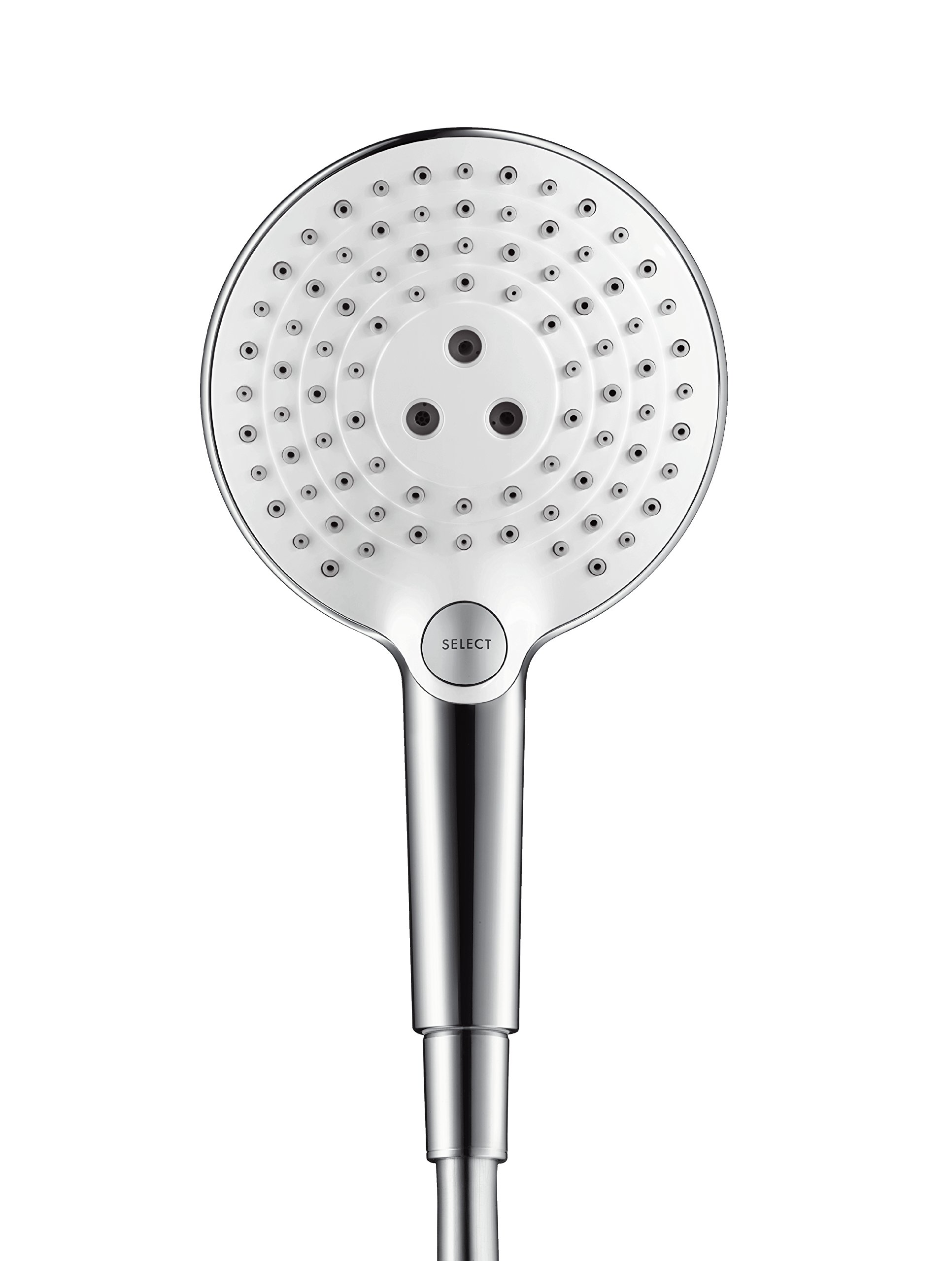 hansgrohe Raindance Select S Zestaw prysznicowy 120 3jet z drążkiem 90 cm i mydelniczką biały/chrom, 26631400