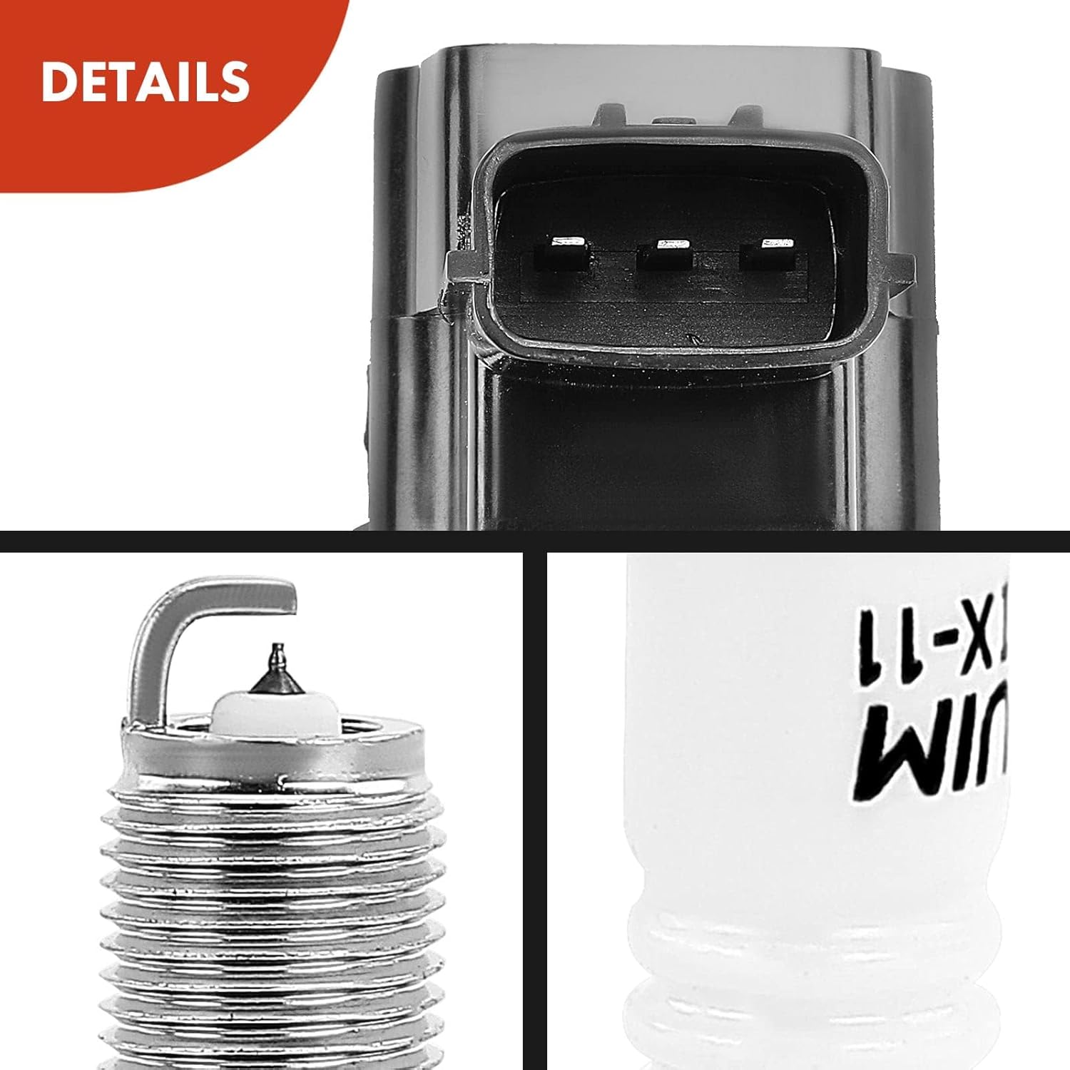 A-Premium Ignition Coils and Spark Plugs Kits Compatible with Nissan Sentra 2002 2003 2004 2005 2006 L4 1.8L