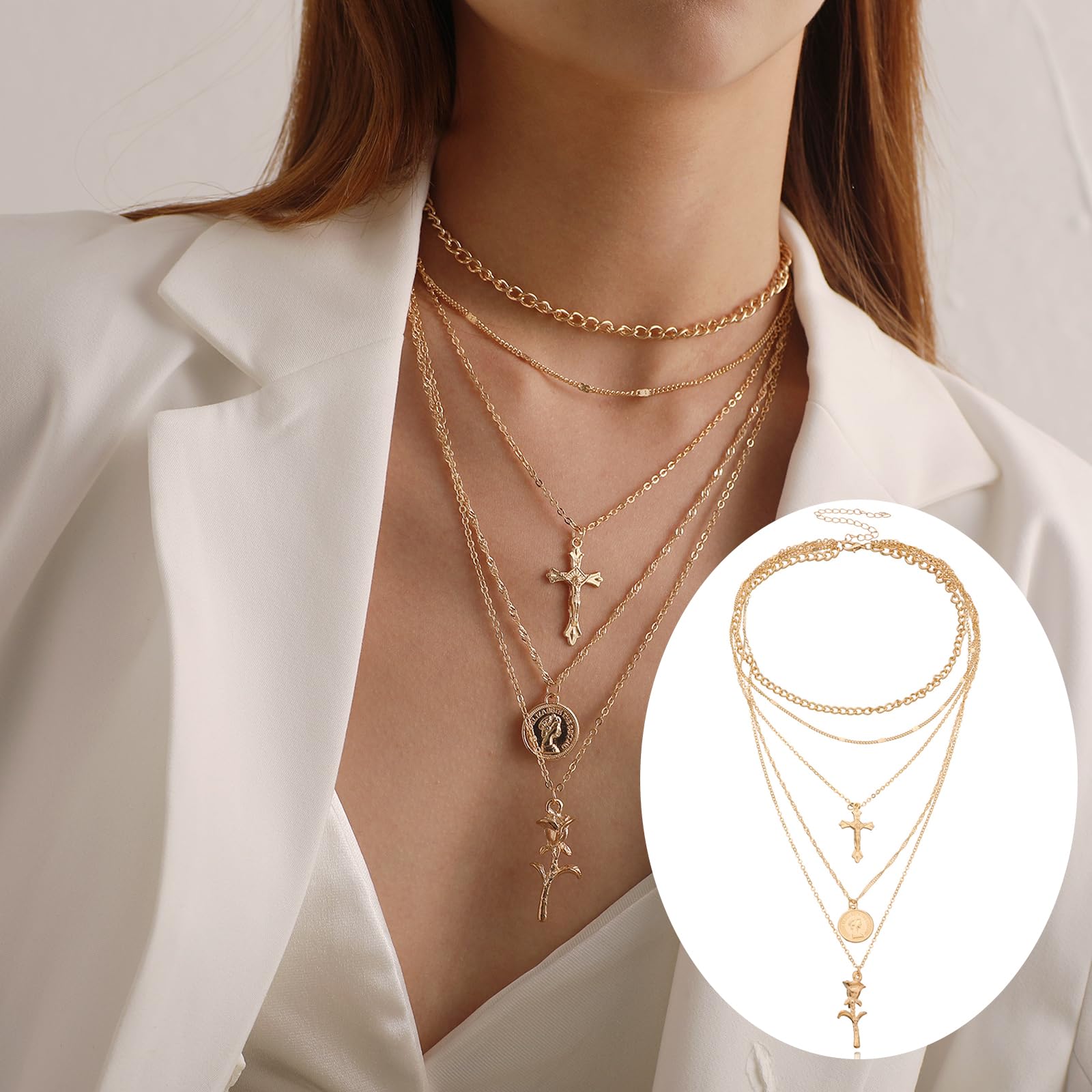 73PCS Schmucksets für Damen, Schmuckset Gold, Modeschmuck Schmuckset, Schmuck Set für Geschenke Geburtstags Valentinstag