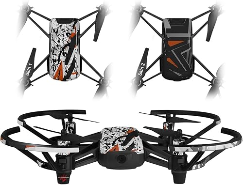 Skin Wrap 2 Pack para DJI Ryze Tello Drone baja 0018 naranja quemado Drone No Incluidas