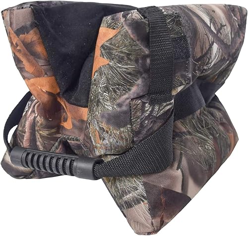 Miniatura 3 de N / C Bolsa de descanso de tiro de camuflaje, soporte de saco de arena delantero y trasero, soporte para pistola bípod, camuflaje de hojas, tela de