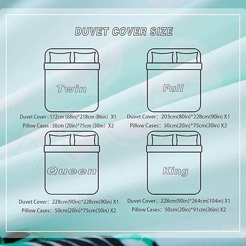 Miniatura 4 de Juego de funda de edredón decorativa con diseño geométrico abstracto de mediados de siglo juego de ropa de cama de 3 piezas de microfibra para niños