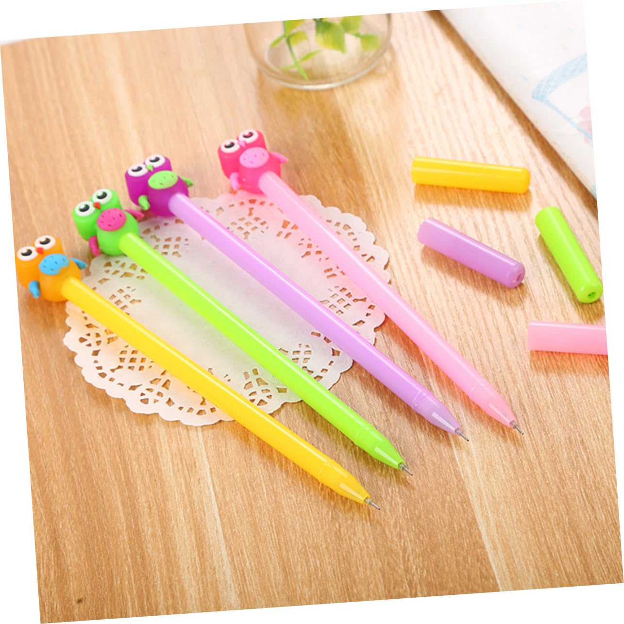 LALAFINA 30pezzi Penne Gel Cartoon Con Design Creativo Di Gufo Penne Scrittura Adorabili Per Scuola e Ufficio Materiale Leggero e Maneggevole Stimola Interesse Nella Scrittura Per Studenti