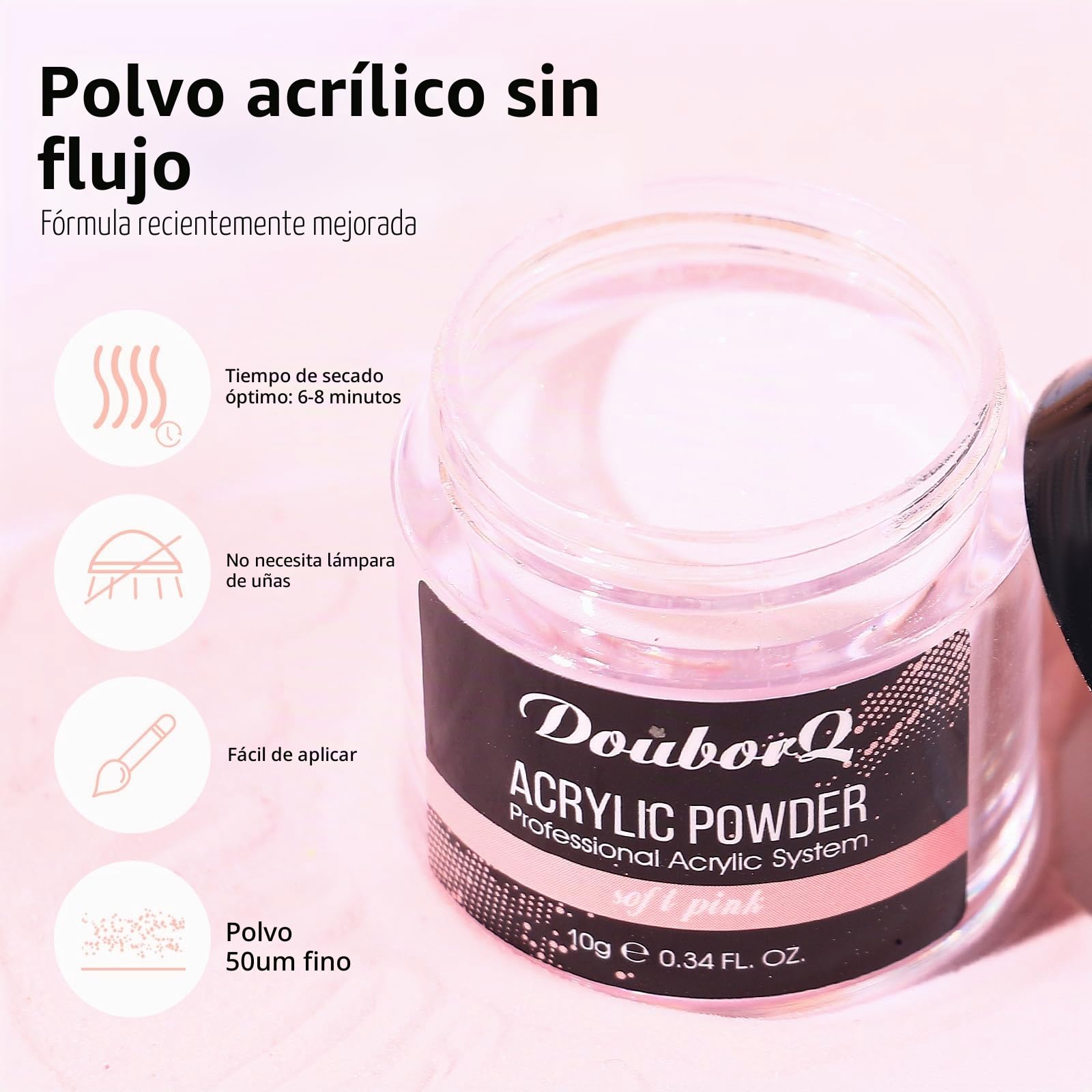 Juego de salón de uñas, polvo acrílico con líquido acrílico de 30 ml, fresa de gel con lámpara UV, set de decoración para mujeres