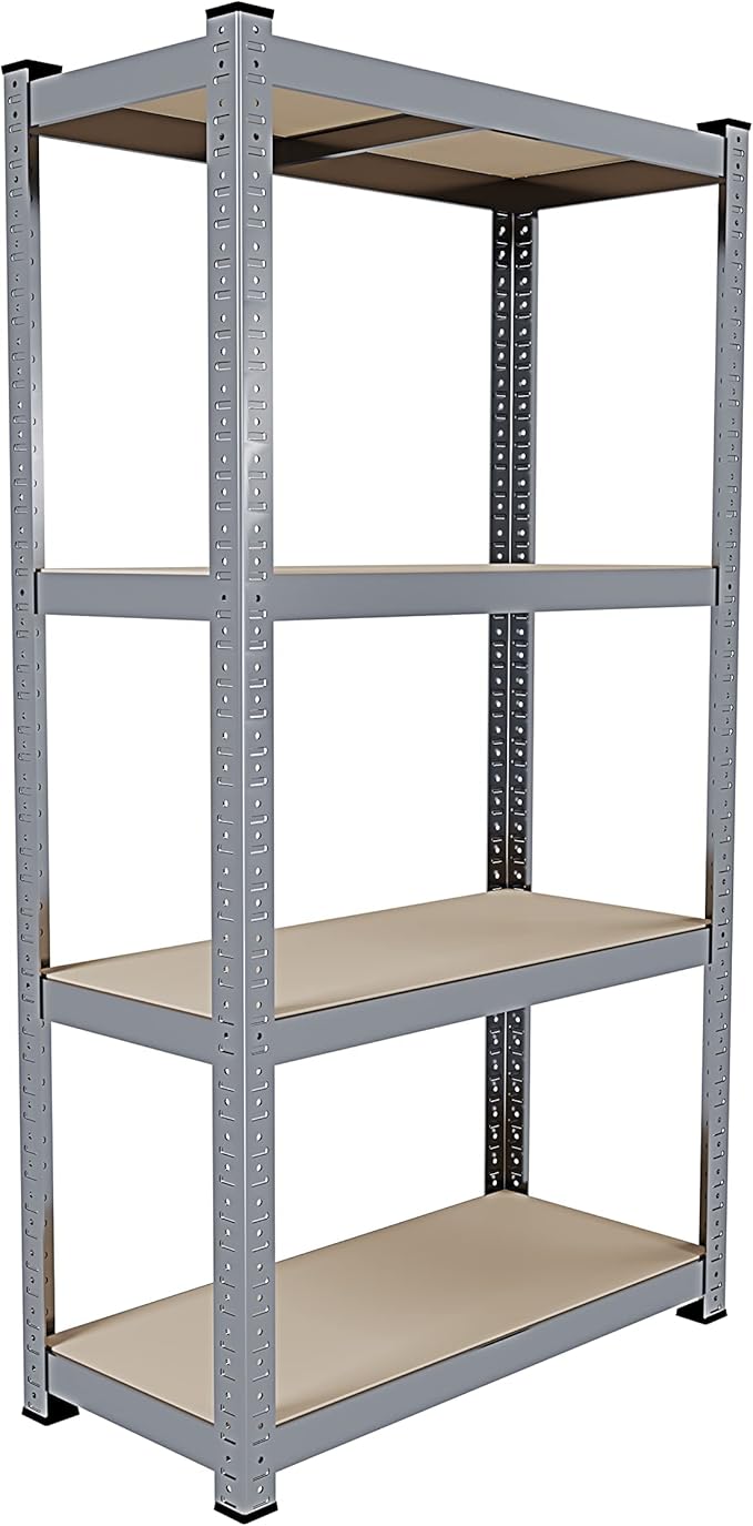 Scaffale Metallico Raymond 4 Ripiani 700kg - Per Garage E Magazzino 160x80x40cm - Foto 2