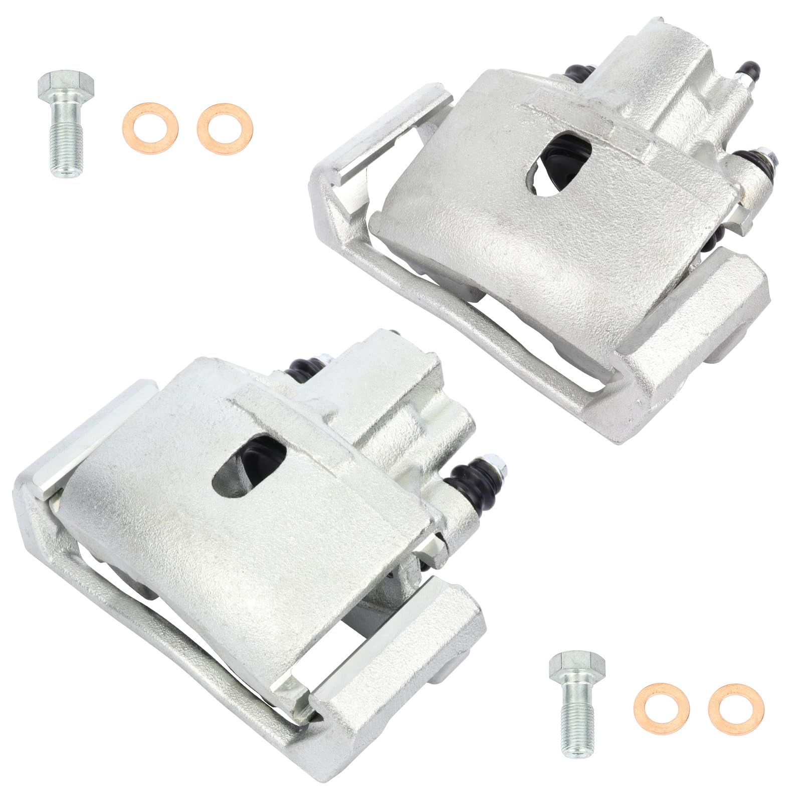 cciyu Rear Left + Right Brake Calipers With Bracket 18-B4836 18-B4837 For Chrysler 2007-2009 For Dodge 2002-2010 For Ram 2011-2017 (2PCS)