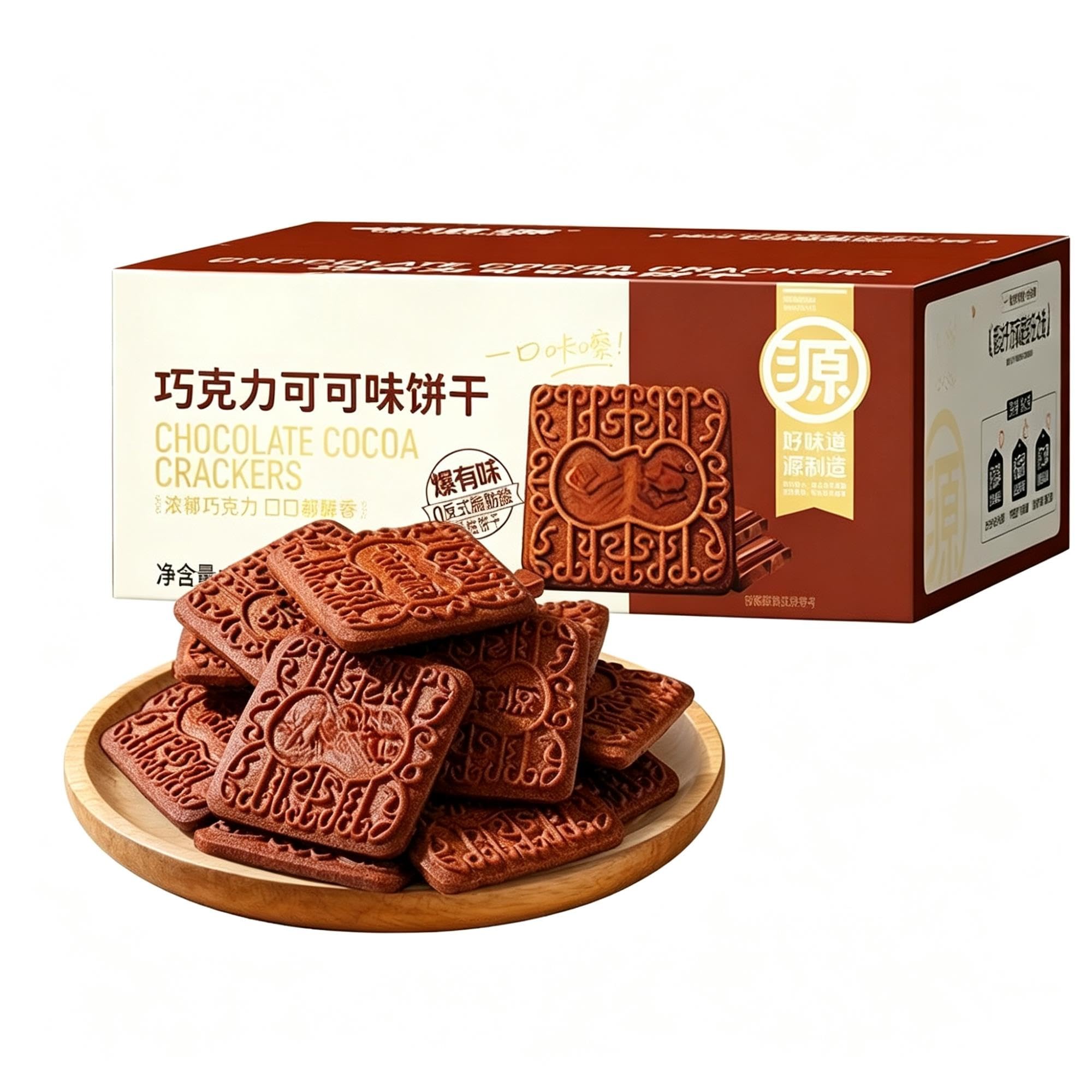 Biscotti Al Cioccolato E Cacao Scatola Da 500g Snack Croccante