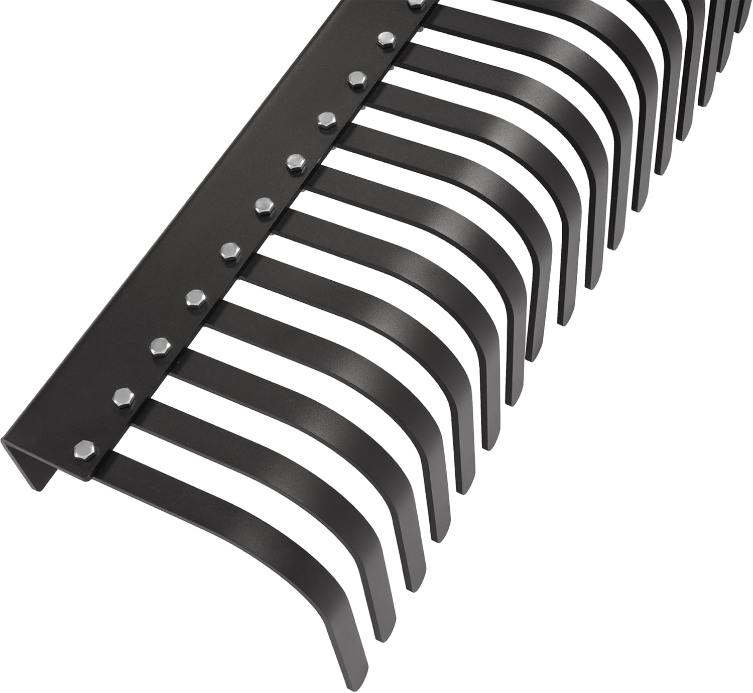 ALMULOO 3 Point Rock Rake, 60" Heavy Duty Landscape Rake, 360 Degree Rotation, Category 1 Tractor Attachment for Garden, Farm ,Arena Maintenance