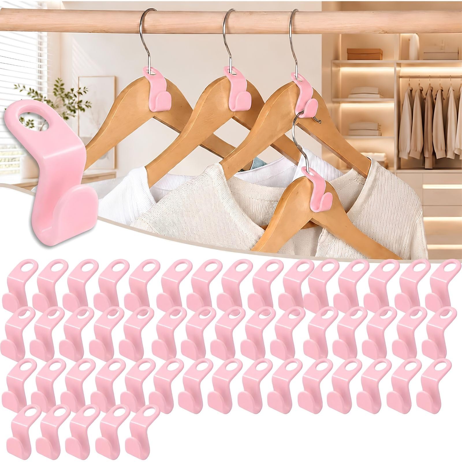 GHHZML Space Saving Hanger Connector Hooks