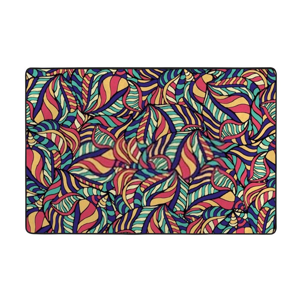 Grand tapis de salon doux haut de gamme en tissu velours et coton stretch