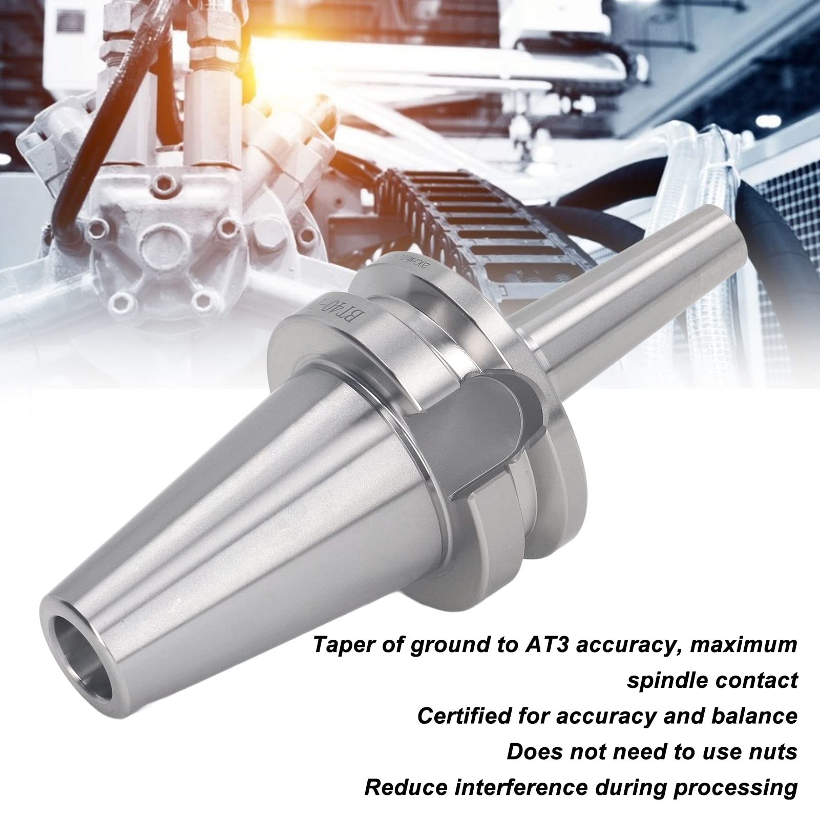 Portaherramientas CNC de alta precisión para máquina de grabado, fresado, torno, sujeción de herramientas M5x70