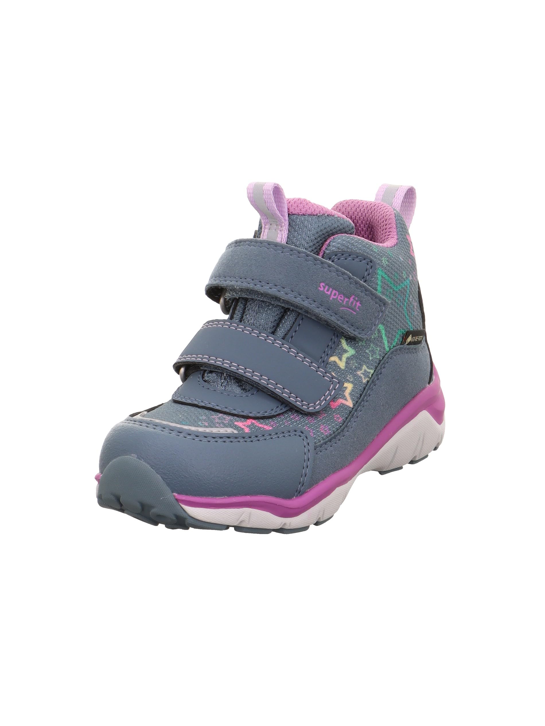 Superfit Mädchen Sport5 Leicht Gefütterte Gore-tex Blau/Rosa 8030 Sneaker, Blau Rosa 8030, 25 EU Weit