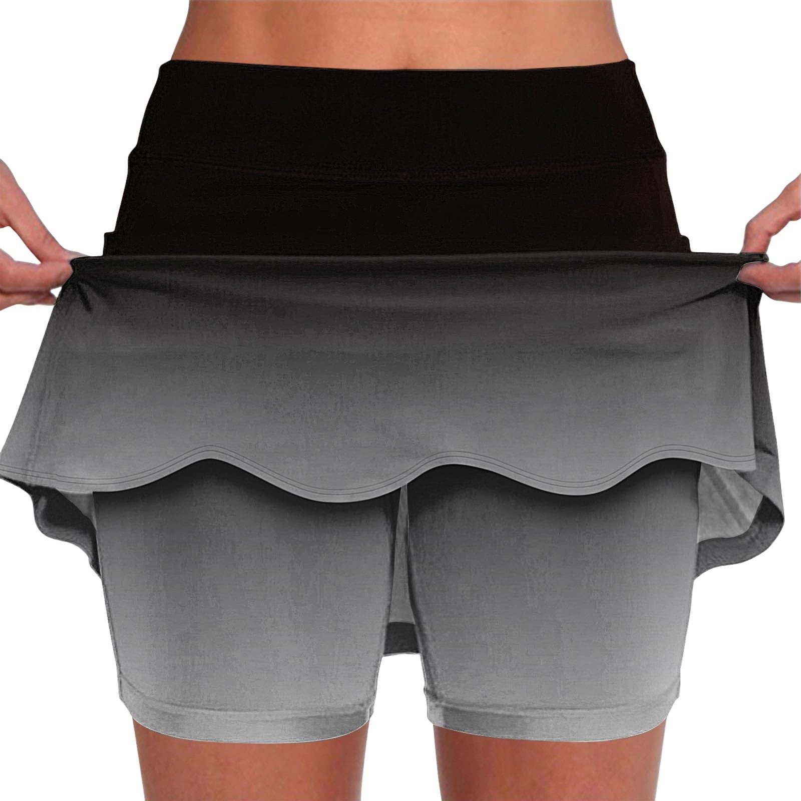 Gonna Da Tennis Con Pantaloncini Integrati - Vita Alta, Tasche, Per Sport E Casual - Foto 9