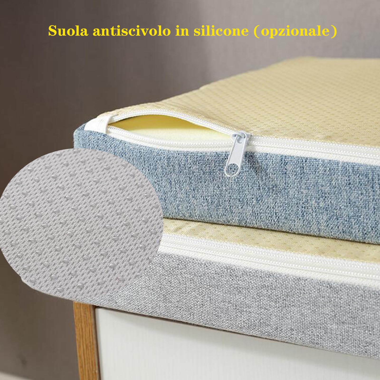 Cuscino Panca Dimensioni Personalizzate, Per Mobili Da Interni/esterni, Giardino, Spessi Cuscini Sedili Pranzo Per Cucina, in Legno Casa, Imbottitura in Spugna 45D