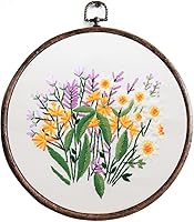 Vista 9 de Maydear Kit de Bordado para Principiantes Patrones Kit de Aguja de Punzón, Kits de Punto de Cruz, Kit de Inicio de Bordado Estampado Francés