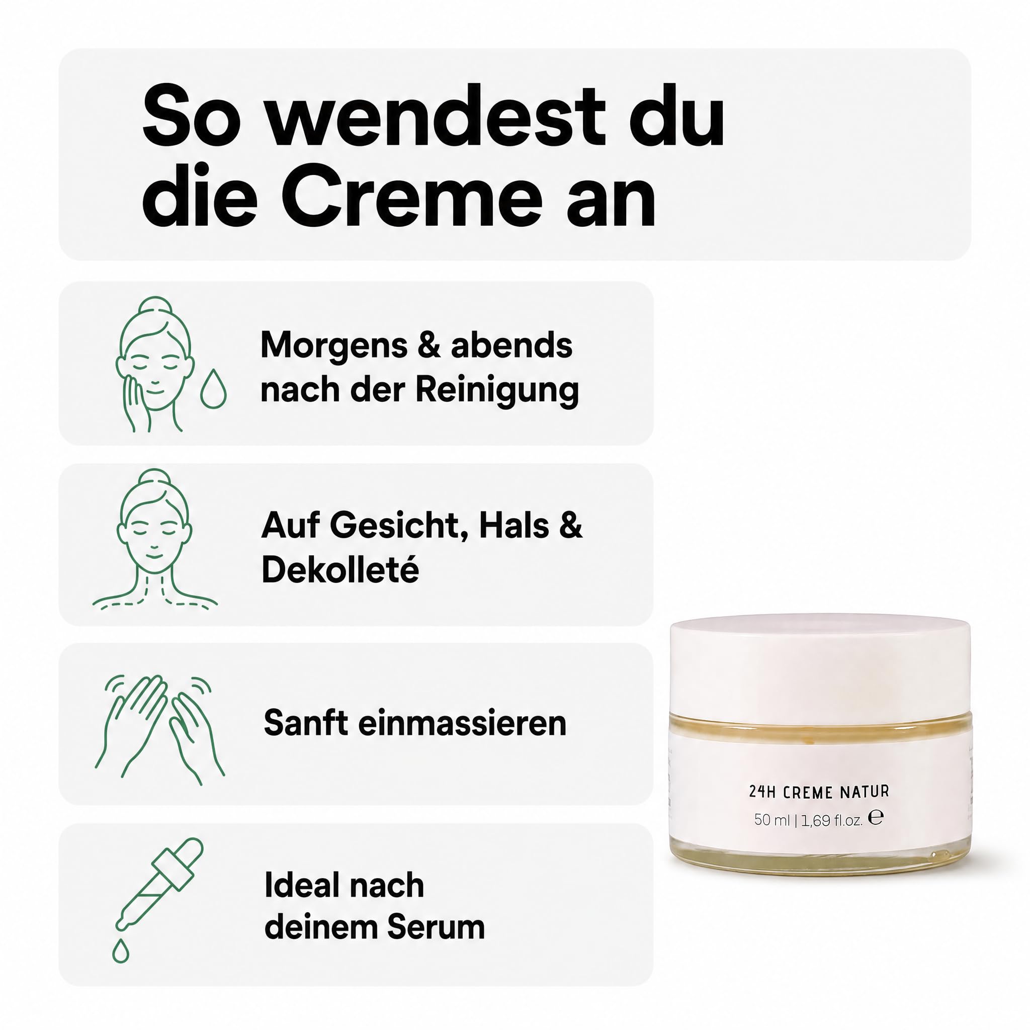 KS Beauty Gesichtscreme 24h, Tages- & Nachtcreme mit Aloe Vera, 50 ml | Feuchtigkeitscreme für Gesicht mit Q10, Niacinamid & Vitamin E – dermatologisch getestet, für sensible Haut geeignet