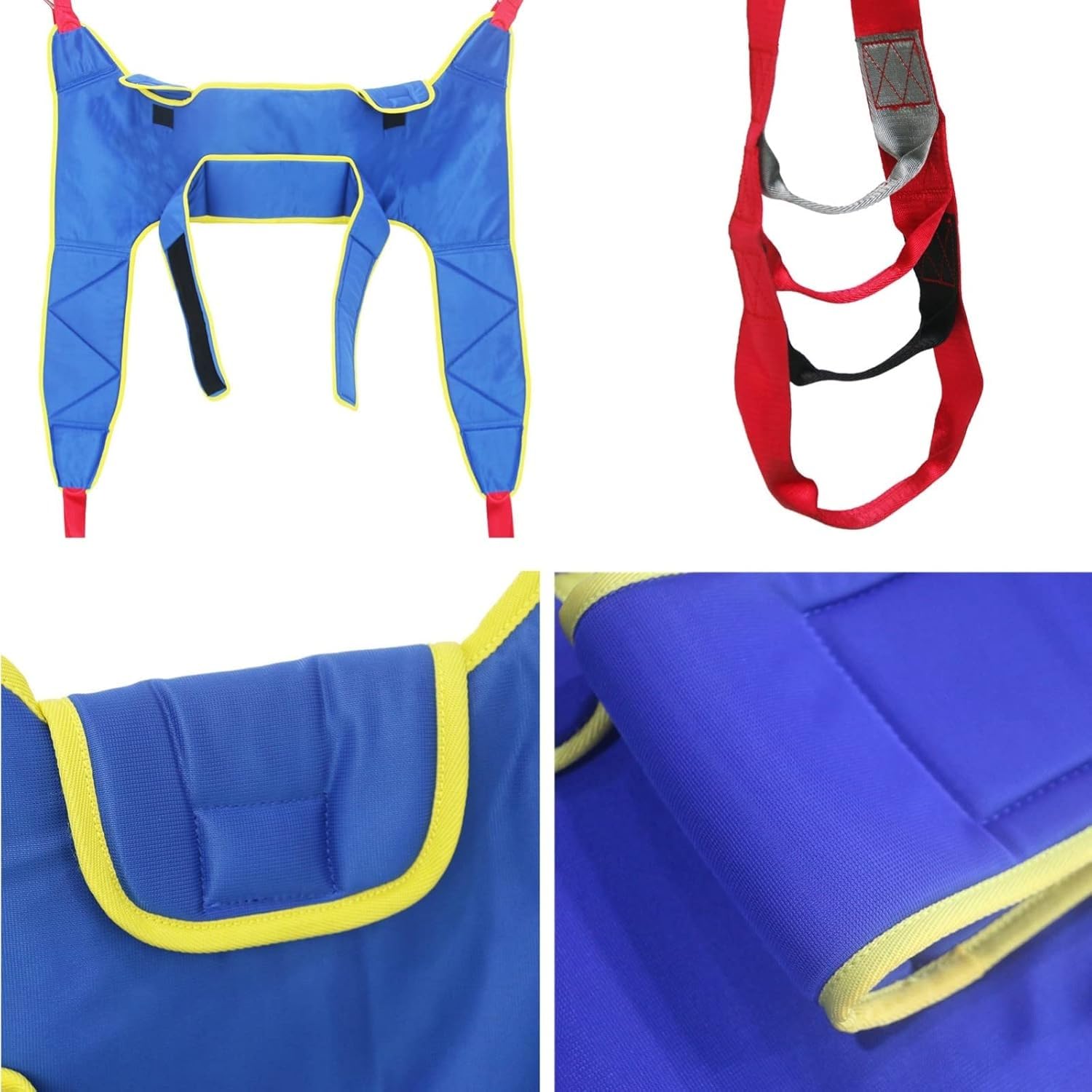 Arnes Gruas para Enfermería Personas Mayores,Ayudas Dinámicas Arnés con Cinturón de Protección de Cintura Engrosado,Arnés Elevación Paciente Cuerpo Comple,Eslinga Médica,Carga-230kg(Large)