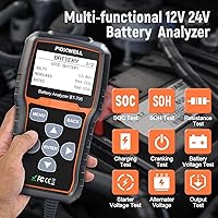 Vista 2 de FOXWELL BT705 Car Battery Tester 24V 12V, Professional Automotive 100-2000CCA Battery Load Tester, Digital Cranking Charging System Alternator