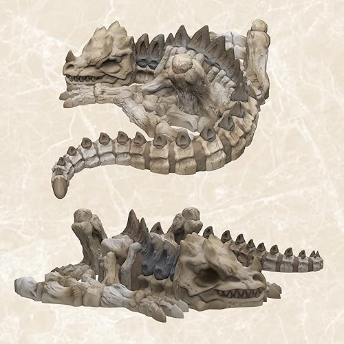 Miniatura 5 de Undead Skull Dragon 3D - Molde de silicona de resina epoxi para manualidades, arcilla polimérica, yeso