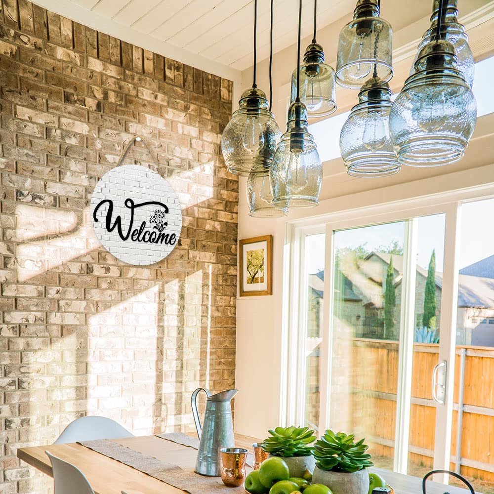 Amazon.co.jp: 簡単な言葉 木製看板壁掛け屋外縦型玄関おしゃれ