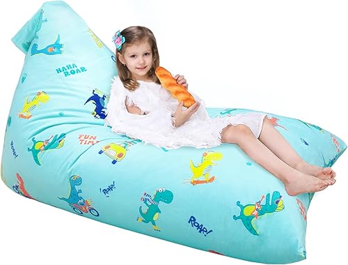 Miniatura 20 de Jorbest Almacenamiento de animales de peluche, almacenamiento de puf de peluche de fútbol, funda para silla de puf de fútbol para niños, asiento de