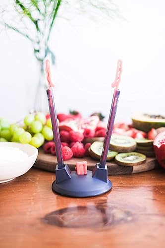 Miniatura 7 de Jokari Paquete de 2 estantes holgados fortificados con ventosa para mayor estabilidad al llenar bolsas de plástico con cierre de cremallera. Clips