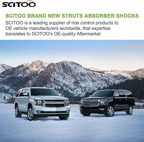 Miniatura 7 de SCITOO Juego de 2 amortiguadores delanteros para Sentra, amortiguadores y puntales para Nissan Sentra Amortiguadores 2013 2014 2015 2016 2017 2018