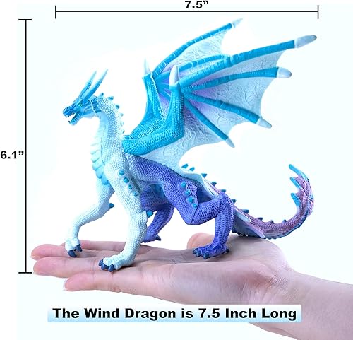 Miniatura 18 de RECUR Figura de acción de dragón brillante, juguetes de dragón blanco para niños y niñas, figuras RPG en miniatura para exhibición de mesa