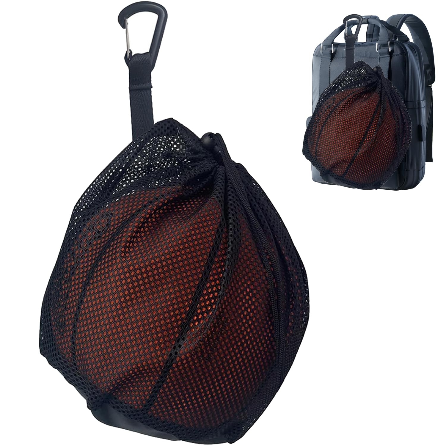 YUNYU Sac de ballon, sac de basket-ball, sac à dos, filet portable, accessoires de basket-ball, football, tennis, enfants, adultes