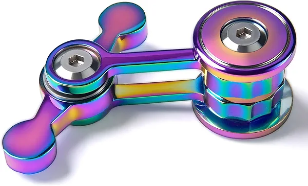 Fidget Spinner for Adults, Metal Silent Figette Toy Cool Gadgets for Teen Boys Kid Quiet Office Desk Toy Anxiety Stress Relief Calm Down Sensory Autism Autistic ADHD Christmas Stocking Stuffers Gifts