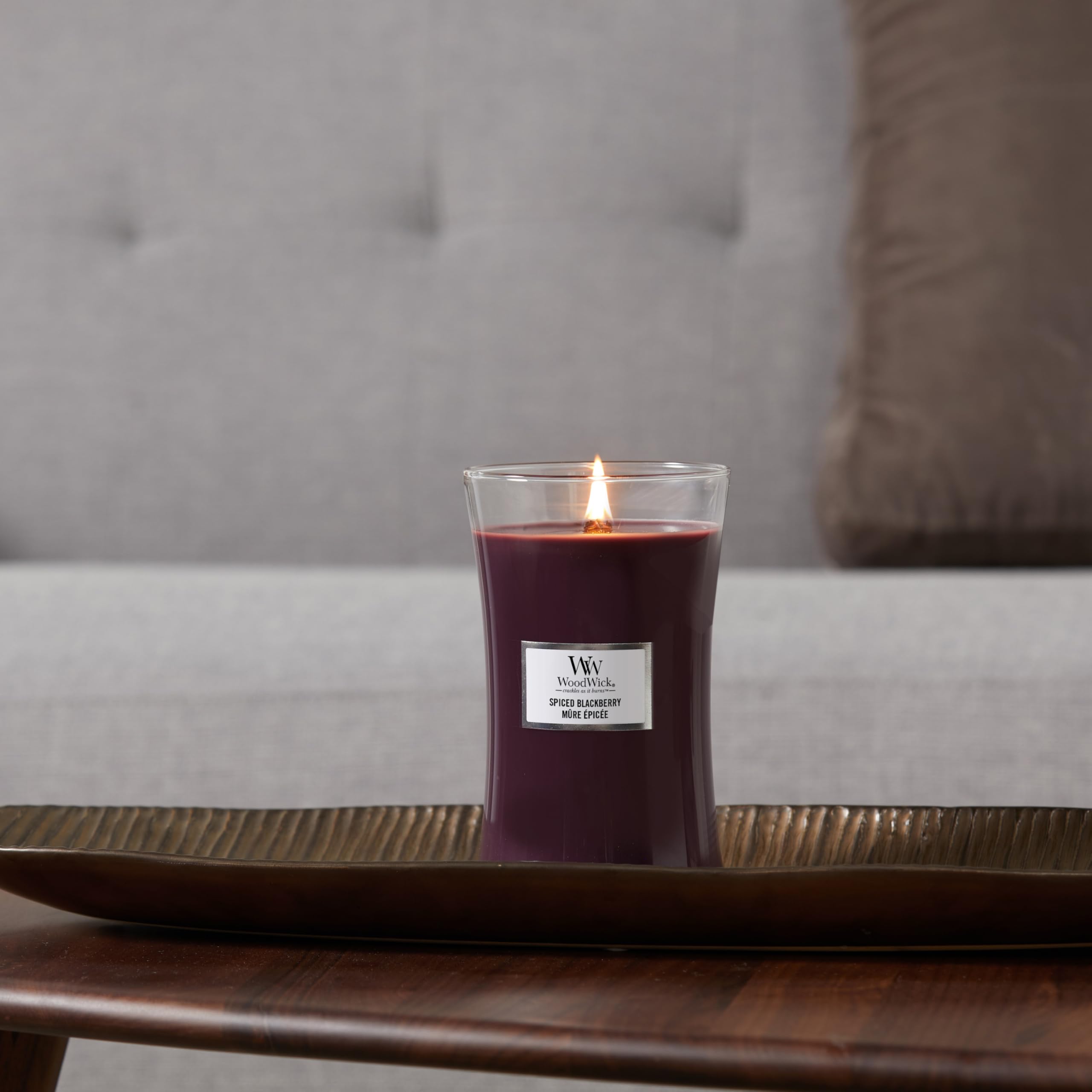 WoodWick geurkaars Warm Wool Large