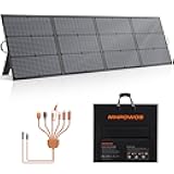 Portable Solar Panel 220W 40V Monocrystalline Foldable Solar Panels Charger Power Backup, IP67 Waterproof Durable for Power Station RV Camping Off Grid Fishing