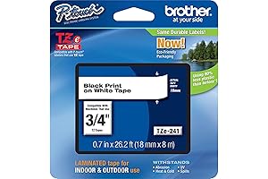 Brother P-touch Label Tape 18mm: Versatile and Durable Tape for Clear Labeling Solutions