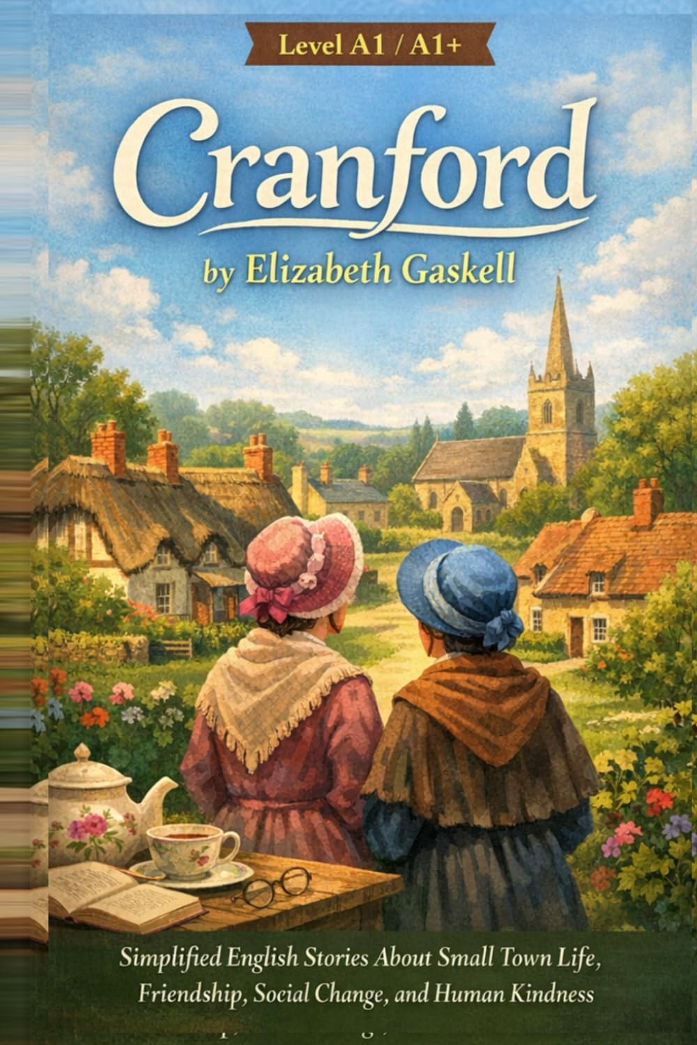 Cranford by Elizabeth Gaskell (Level A1/A1+): Simplified English Stories About Small Town Life, Friendship, Social Change, and Human Kindness