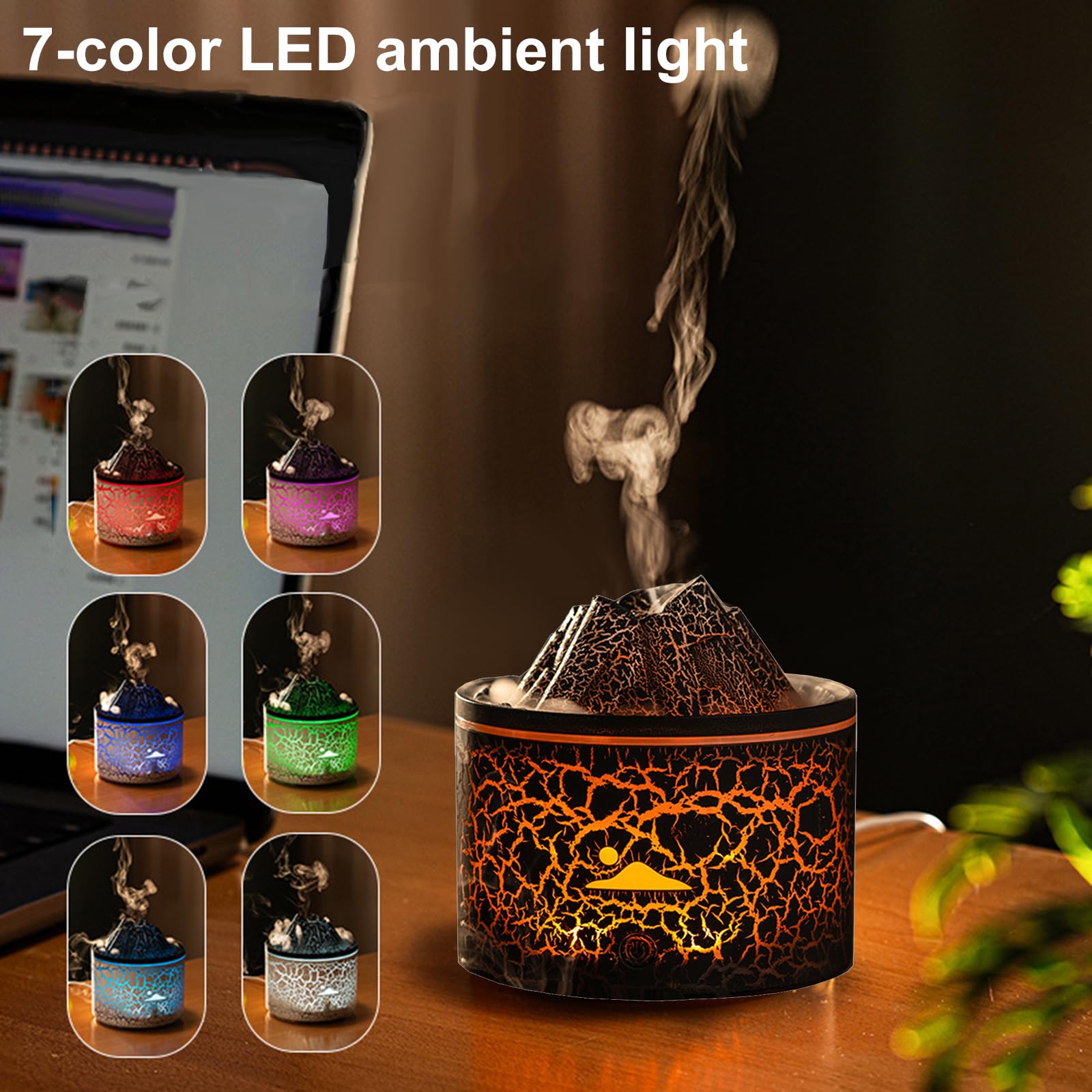 Diffusore Per Oli Essenziali A Forma Di Gatto – Umidificatore USB Da Tavolo Con Luce Notturna, Capacità 300ml, Silenzioso (20dB), Per Auto E Ufficio
