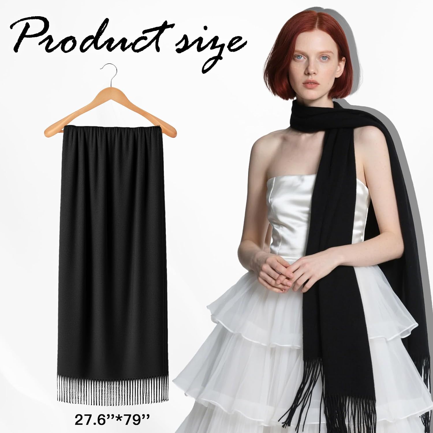 Pashmina Shawl Wraps for Women,Pashmina Shawls and Wraps for Evening Dresses,Warm Winter Scarf