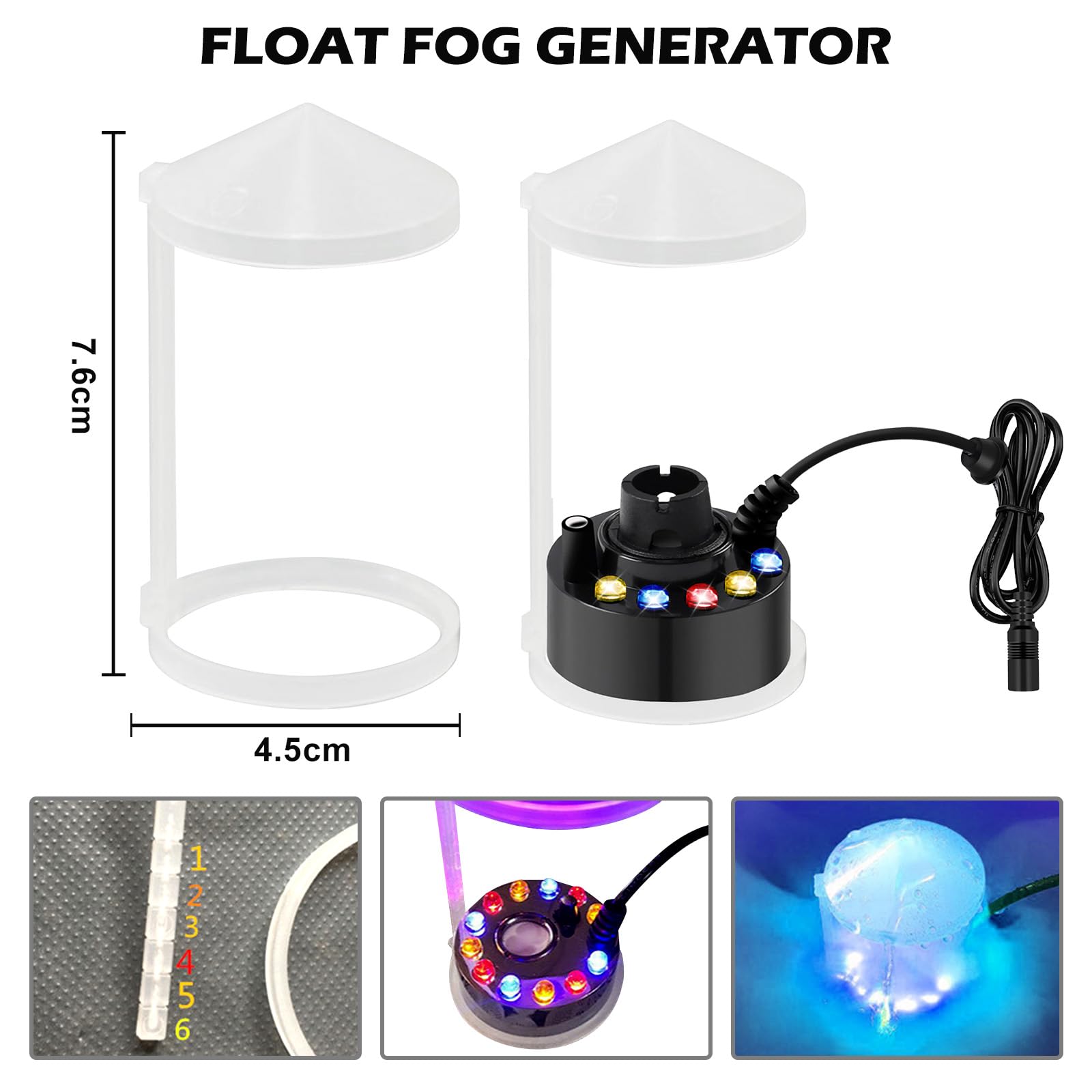 Yotutun Bruisateur à Ultrasons, 12 LED Ist Aker Avec Protection Anti