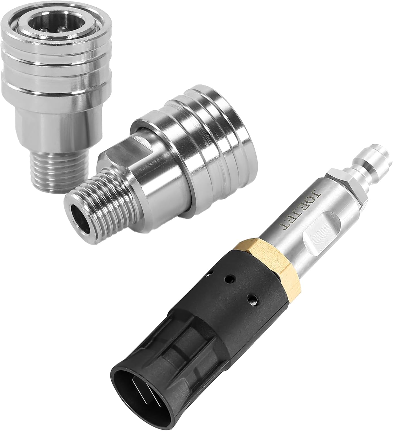 JOEJET Adjustable Downstream Soft Wash Nozzle, 1/4" Pressure Washer Fittings