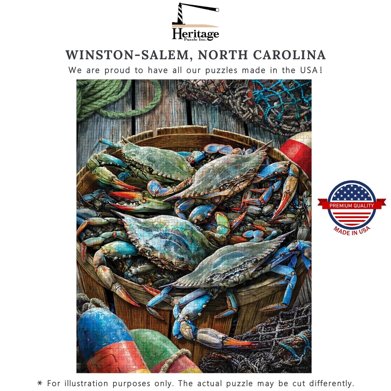 Amazon.com: Heritage Puzzle - Catch of the Day by Larry Jones 1000